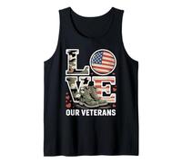 Aimez nos Anciens Combattants, Camouflage Patriotique et Reconnaissance Militaire Débardeur