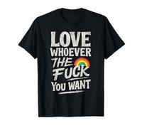 Aimez Qui Vous Voulez LGBTQ Rainbow Pride Cute Hearts T-Shirt