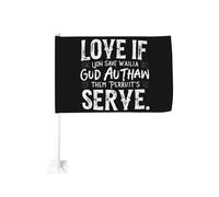 Aimez si vous sauvez Dieu. Dégelez-les. Clip de fenêtre pour drapeau de voiture, décoration de protection solaire, bannière double face 12x18 pouces pour camion.