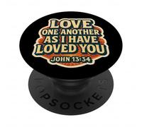 Aimez-Vous Les UNS Les Autres comme Je Vous AI aimés Bible chrétienne Vintage PopSockets PopGrip Adhésif