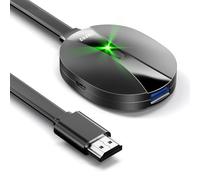 AIMIBO 4K Wireless Display Adapter, 3 Mirroring Way - Direct, DLNA, Wired Sync Screen, 2.4G 5G@60Hz, HDMI Wireless Dongle for i*OS Android, Windows, MacOS to TV