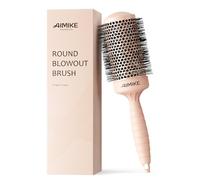 AIMIKE Brosse à cheveux ronde Nano Ion Thermique Ceramic Tech, grande brosse ronde pour brushing et coiffage, volume et brillance maximum, baril 5,3 cm, épais et bouclés