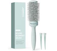 AIMIKE Brosse Ronde Brushing 43mm Pour Cheveux Longs Et Mi-Longs, Brosse Cheveux Brushing Professionnel Avec Poils Nylon Bi-Forme Et Manche Antidérapant, Séchage Rapide, Lisse Et Volume