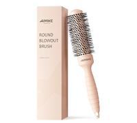 AIMIKE Brosse Ronde Brushing, Brosse Ronde Brushing Petite Avec Poils de Brosse Ion, Brosse Brushing Professionnel pour le Séchage et le Coiffage, Volume et Brillance Maximum, Baril 33mm