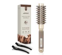 AIMIKE Brosse Ronde Brushing Professionnel, Brosse Ronde Brushing avec des Poils de Sanglier, Améliore la texture pour le séchage, le coiffage, le bouclage et la brillance,Canon 25MM