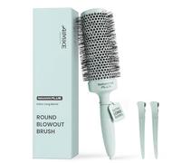 AIMIKE Brosse ronde extra longue pour cheveux longs et épais, éruptions | Plus de cheveux par passe, moins de répétitions - La brosse à cheveux ronde extra longue vous aide à coiffer les cheveux
