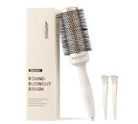 AIMIKE Brosse ronde pour brushing, NaturaVol Brosse ronde moyenne pour cheveux avec technologie céramique nano-thermique, avec 2 pinces (1.7 Inch Barrel,2.5 Inch Bristle)