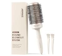 AIMIKE Brosse ronde pour brushing, NaturaVol Large Round Hair Brush with/Nano Thermal Ceramic Tech, for Blow Drying & Styling, Boost Volume & Smoothness, with 2 Clips (2.1 Inch Barrel, 3 Inch Bristle)