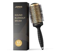 AIMIKE Brosse ronde pour soufflage, grande brosse à cheveux ronde avec technologie nano thermique en céramique, séchage rapide et coiffage, brosses volumisantes pour cheveux longs, corps de 5,3 cm