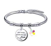 AIMINI Bracelet Cadeau pour Atsem, Maîtresse, Directrice et Assistante Maternelle - Idée Fin D'année pour École