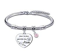 AIMINI Bracelet Maitresse d'Ecole - Cadeau Fin d'Année pour Atsem, Directrice, Assistante Maternelle et Maître d'École