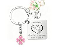 AIMINI Cadeau Aesh d'école Porte clef fin d'année Porte Clef Merci Cadeau Maitresse D'école Cadeaux Maitre Professeur Atsem Aesh