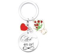 AIMINI Cadeau Aesh d'école Porte clef fin d'année Porte Clef Merci Cadeau Maitresse D'école Cadeaux Maitre Professeur Atsem Aesh (2)