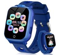 AIMIUVEI Montre Connectée Enfants - Montre Telephone Enfant avec Appels et Réponses, Livres Audio, 30 Jeux, SOS, Cartes d'apprentissage de L'anglais, Mode École, Garçons et Filles