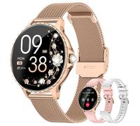 AIMIUVEI Montre Connectée Femme avec Appel, 1.27''HD, Fonction Féminine, Fréquence Cardiaque/SpO2/Sommeil, 120+Modes Sportifs, IP68
