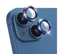 AiMok [2 Pièces Caméra Protecteur Compatible avec iPhone 14/14 Plus, Protection l'objectif Alliage D'aluminium Ultra HD Caméra Protection, sans Bulle, pour iPhone 14/14 Plus- Couleur