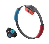 AiMok Accessoires pour Nintendo Switch Ring-Con, Matériau Respirant Et Absorbant La Transpiration, 2 Housses Souples pour Ring-Con Et 1 Sangle De Jambe Réglable (Joy-Con et Ring-Con non inclus)