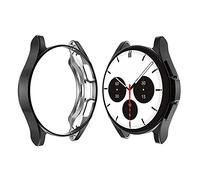 AiMok Coque Compatible avec Samsung Galaxy Watch 4 Classic 42mm, Protection Complète TPU Flexible Coque, Anti-Rayures Antichoc Cas pour Samsung Galaxy Watch 4 Classic 42mm - Nero