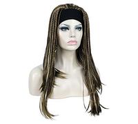 Aimole Perruque longue tressée au crochet entièrement nouée à la main avec bandeau (12TT26)