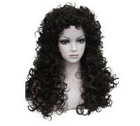 Aimole Synthétique Résistant À La Chaleur Cheveux Longs Bouclés Perruques Cosplay Femmes Perruque 6-Marron