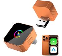 Aimoon Mini adaptateur sans fil CarPlay 2026 filaire vers sans fil pour CarPlay et Android Auto Plug and Play Reconnection automatique rapide Contrôle stable Zero Delay Car Play pour iPhone iOS 10+