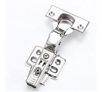 AIMOONSA Lot de 2 charnières inox à fermeture douce pour placard, corps droit, cover total, 115°