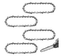 AIMOONSA - Lot de 4 chaînes tronçonneuse 4"" (10 cm) Plein ciseau - 28 maillons (mini tronçonneuse portative)