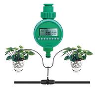 AIMOONSA Minuterie d'arrosage automatique étanche avec écran LCD - Programmateur multi-cycles pour jardin