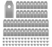 AIMOONSA Pack 45 lames en titane pour tondeuse robot (35×18×0 75 mm) + 45 vis - compatible Husqvarna/Gardena