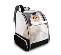 AIMOONSA Sac à dos transport chat 38×32×42 cm - pliable, maille ventilée, approuvé avion, jusqu'à 8 kg