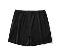 AIMPACT Short de pyjama pour homme super doux et confortable pour homme 10,2 cm Short de pyjama léger et respirant pour homme, Noir , M