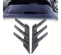 AIMQIAD Compatible pour Chrysler Delta Crossfire, 1 Paire de becquets latéraux de Lunette arrière de Voiture, Garniture d'aile aérodynamique, décoration d'aérations latérales,2-Carbon Fiber Look