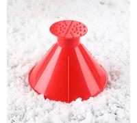 AIMQIAD Grattoir à Neige pour Pare-Brise de Voiture, 1 pièce, Pelle à Glace Conique, Outil de déneigement en Forme d'entonnoir, Compatible pour BYD FangChengBao Leopard 5 8,1-Red