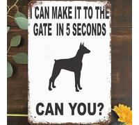 AimQurt Plaque en métal vintage « I Can Make It To The Gate In 5 Seconds Can You » - Décoration murale pour maison, salon, chambre à coucher, jardin, garage, café, bar, pub - 20,3 x 30,5 cm - Style 7