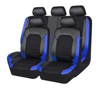 AIMXGBPS 9 PièCes Housse De SièGe De Voiture, pour Ford C-Max Energi 2013 2014 2015 2016 2017 ImperméAble Cuir Quatre Saisons Protecteur de Siège Compatible Airbag LatéRal,C