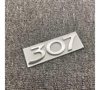 AIMXGBPS Autocollant décoration l'emblème Insigne en métal carrosserie Logo Autocollant décalcomanie Voiture Style Lettre Accessoires pour Peugeot 307