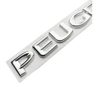 AIMXGBPS Décoration de Lettrage de Logo de Voiture Rapide, pour Peugeot 107 206 207 208 308 307 407 508 2008 3008 Autocollant de Logo de Voiture 3D de Remplacement,Normal-Silver