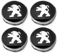 AIMXGBPS Lot de 4 enjoliveurs de Roue Peugeot 2008 de 60 mm, Autocollants avec Logo, étanches et Anti-poussière, Accessoires décoratifs pour Roues