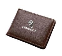 AIMXGBPS Portefeuille, Porte-Carte d'identité, Pince à Billets, Porte-chéquier, Porte-Monnaie pour Peugeot 206CC, 207CC, 3008, 307CC, 307SW, Accessoires Cadeaux pour Femmes et Hommes