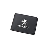 AIMXGBPS Portefeuilles, Porte-Cartes d'identité, Pinces à Billets, Porte-chéquiers, Porte-Monnaie pour Peugeot 308CC 308SW 4008 407 607 RCZ 307CC Femmes Hommes Cadeaux Accessoires,Normal-Blackstyle