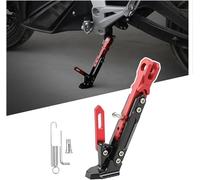AIMXGBPS Support Latéral Moto pour Indian Sport Scout Limited, Béquille Latérale Réglable Aluminium, Béquille latérale avec verrou à Ressort, Base Antidérapante Large,Red