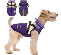 Aimydog Manteau d'hiver imperméable pour chiens avec réflecteur pour la neige de petite et grande taille, violet