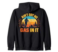 Ain’t Got No Gas in It Funny Lawn Mower Yard Humor Retro Sweat à Capuche