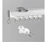 ain Trac en aluminium (1-6 m) - Support plafond ou mural pour salon, chambre à coucher, séparateur de pièce - A2 gris 1,/4,3 ft facile à installer