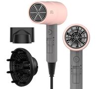 AINA Sèche-cheveux avec diffuseur, sèche-cheveux pour femmes | Technologie ionique avancée, revêtement en céramique | Fonction Cold Shot et Turbo Heat pour un séchage rapide et un éclat 230v~