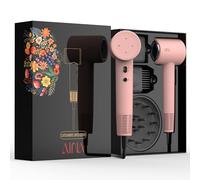 AINA Seche Cheveux, Professionnel Ionique Négatif, Seche Cheveux Avec à Grande Vitesse de 160000 RPM, Moteur Sans Balais pour un Séchage Rapide Avec Buse(3A Rose)