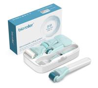 Ainael G10 Microneedling Roller Pen - Kit 10 en 1 pour Visage & Cheveux avec Rouleau Microneedling, Massage froid et en Pierre de Jade, Soin à Domicile - 3 Cartouches et Rouleaux Multifonctions