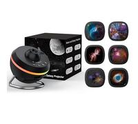 Ainael Projecteur Ciel Etoile Projecteur Galaxie Planetarium avec 7 Disque | 5K HD Projection • Dynamic Meteor • Bande LED RGB • Auto Timer • Silent Rotation • Cadeau pour Enfants & Adultes