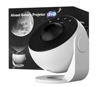 Ainael Projecteur Galaxie, Projecteur Ciel Etoile Planetarium Projector Veilleuse avec 3 Diapositives en Verre HD, Galaxy Projector Pro pour Enfant Adulte Chambre Cadeau