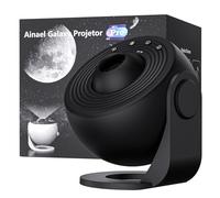 Ainael Projecteur Galaxie, Projecteur Étoiles Galaxie avec 3 Diapositives en Verre HD Planétarium Veilleuse Ciel Étoilé pour Enfants Adultes Décoration Chambre Cadeau Noël Anniversaire